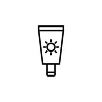 Sonnencreme, Sonnencreme, Lotion, Sommersymbol, Vektor, Illustration, Logo-Vorlage. für viele Zwecke geeignet. vektor