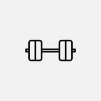 Fitnessstudio, Fitness, Gewichtsliniensymbol, Vektor, Illustration, Logo-Vorlage. für viele Zwecke geeignet. vektor