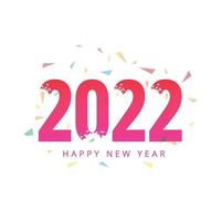 Frohes neues Jahr 2022 Feiertagsfeier Hintergrund vektor