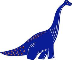 blå barn dinosaurie vektor