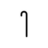 Senioren-Stick-Symbol. Designvorlagenvektor vektor