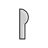 kniv platt ikon. design mall vektor