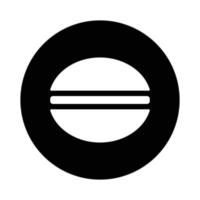 Burger-Symbol. Designvorlagenvektor vektor