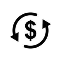 Business-Bildung-Symbol mit Dollar-Symbol. Designvorlagenvektor vektor