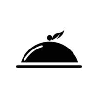 Symbol für vegetarisches Restaurant. Designvorlagenvektor vektor