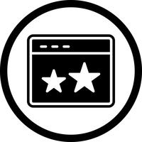 Starred Icon Design vektor