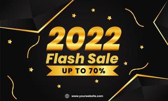 2022 Flash-Sale-Hintergrunddesign vektor