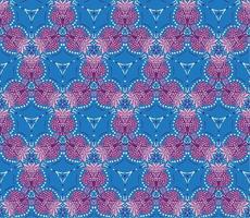 blauviolettes Batik-Design vektor