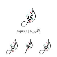 fujairah logotyp design vektor