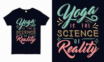 citat bokstäver design om yoga för t-shirt, mugg, klistermärke vektor
