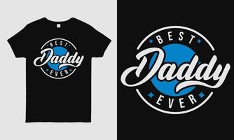 bästa pappa någonsin. fars dag hälsning. modern typografi cirkulär formdesignmall för klistermärke, affisch, banderoll, presentkort, t-shirt, tryck, etikett, märke. retro vintage stil. vektor