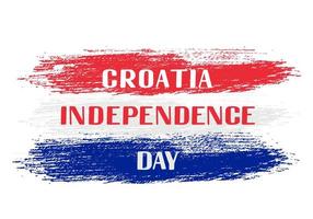 kroatien unabhängigkeitstag beschriftung. kroatischer Nationalfeiertag am 8. Oktober. Vektorvorlage für Typografie-Poster, Banner, Flyer, Grußkarten usw vektor