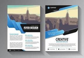 Flyer-Business-Vorlage für Broschüre und Jahresbericht mit moderner Idee vektor