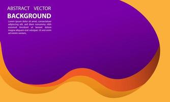 geometrischer abstrakter Hintergrund mit Farbverlauf in Orange und Lila, für Poster, Banner und andere, Vektordesign-Kopierraumbereich eps 10 vektor
