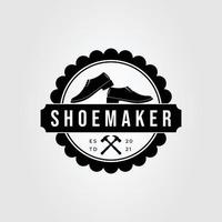 loafers sko eller skor eller skomakare logotyp vektor illustration design