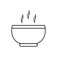 soppa måltid vektor ikon, varm mat symbol