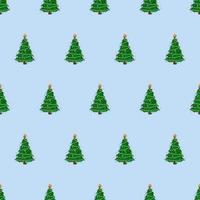 Weihnachtsbaum nahtlose Muster. endloser Hintergrund zu einem Weihnachtsthema. Vektor. vektor