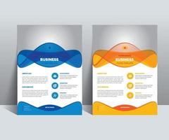 Corporate Business Flyer Design Layout Vorlage Konzept vektor