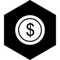 Dollar-Münzen-Design vektor