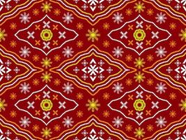 geometrische ethnische orientalische traditionelle pattern.figure tribal Stickerei style.design für Tapeten, Kleidung, Verpackung, Stoff, Vektorgrafik. vektor