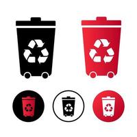 abstrakte Recycling-Symbolillustration vektor