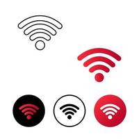 abstrakt wifi ikon illustration vektor