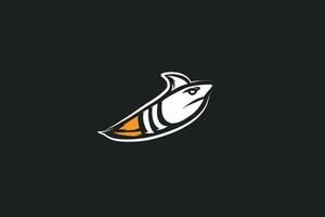 Hai-Rakete-Logo vektor