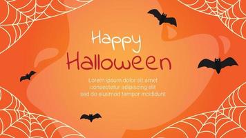 glad halloween, läskigt ansikte av pumpa eller halloween spöke vektor