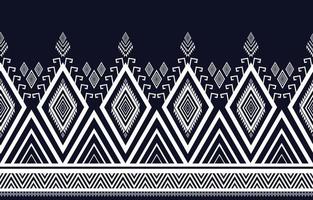 geometrische ethnische Muster indigenes traditionelles Stammesdesign für Hintergrund, Tapete, Teppich, Stoff, Wrap, Batik, Stickstil-Vektorillustration vektor