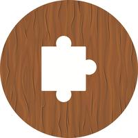 Puzzleteil-Icon-Design vektor