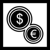 Währungs-Icon-Design vektor