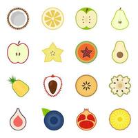 hälsosamma frukter koncept vektor