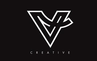 v letter design logotyp. bokstaven v ikon logotyp med moderna swoosh vektor