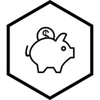 Sparschwein-Icon-Design vektor