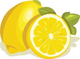 Zitronen-Gemüse-Vektor-Illustration