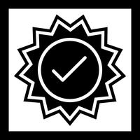 Gültiges Stempel-Icon-Design vektor