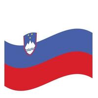 slowenische nationalflagge vektor