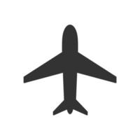 Symbol eines startenden Flugzeugs vektor