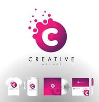 Kreatives Logo-Design mit Punkten vektor