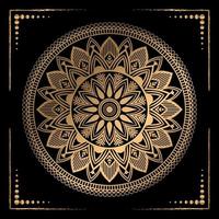 Mandala-Hintergrund, islamische Mandala-Vorlage, luxuriöser dekorativer Mandala-Design-Vektor-Hintergrund vektor