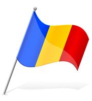 Flagga av Andorra vektor illustration