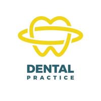 logotyp för tandläkarpraktik vektor