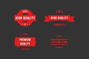 hohe Qualität, Premium-Produktabzeichen, Etikett vektor