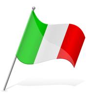 Italien flagga vektor illustration