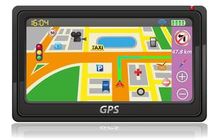 gps navigator vektor illustration