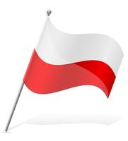 Polen flagg vektor illustration