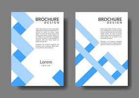 einfache und einzigartige broschürendesignvorlage. rechteckige Form vektor