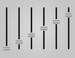 Panel-Konsole-Sound-Mixer-Vektor-Illustration vektor