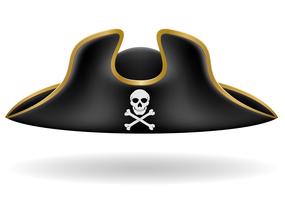 pirat hatt tricorn vektor illustration