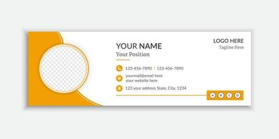 E-Mail-Signaturdesign für Unternehmen vektor